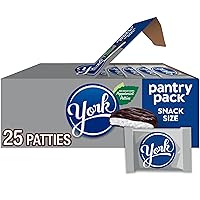Vista 1 de YORK Dark Chocolate Snack Size Peppermint Patties, Candy Pantry Pack, 15 oz (25 Pieces)