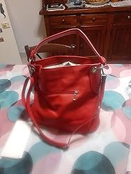 Borsa A Tracolla In Vera Pelle Donna GL012 - Made In Italy, Tante Tasche - Foto 5