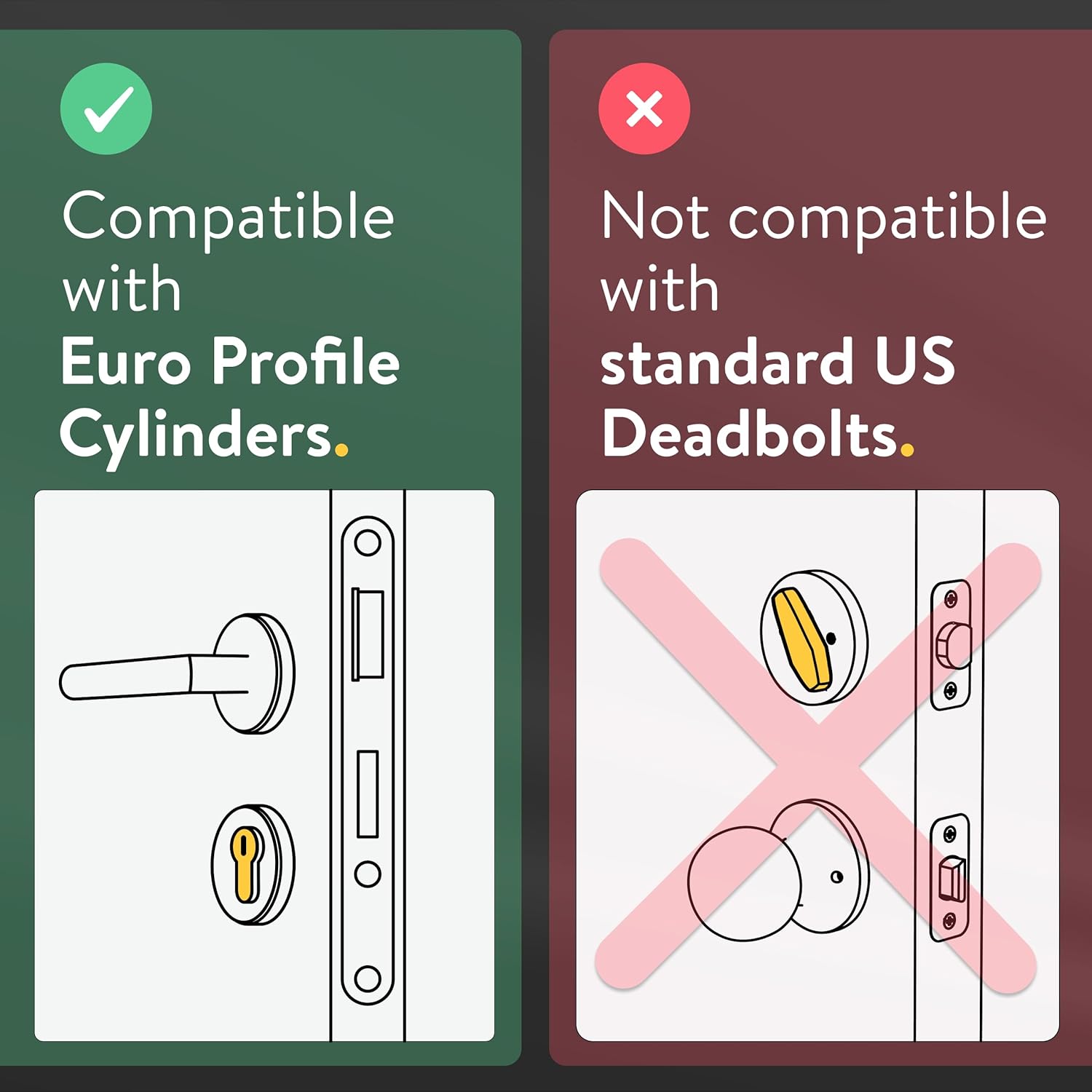 Nuki Smart Lock Ultra (Euro Profile) Smart Door Lock for European Doors, Keyless Entry, Auto-Unlock, Matter, WiFi, Bluetooth, Remote Access, Easy DIY Installation, Includes Security Cylinder