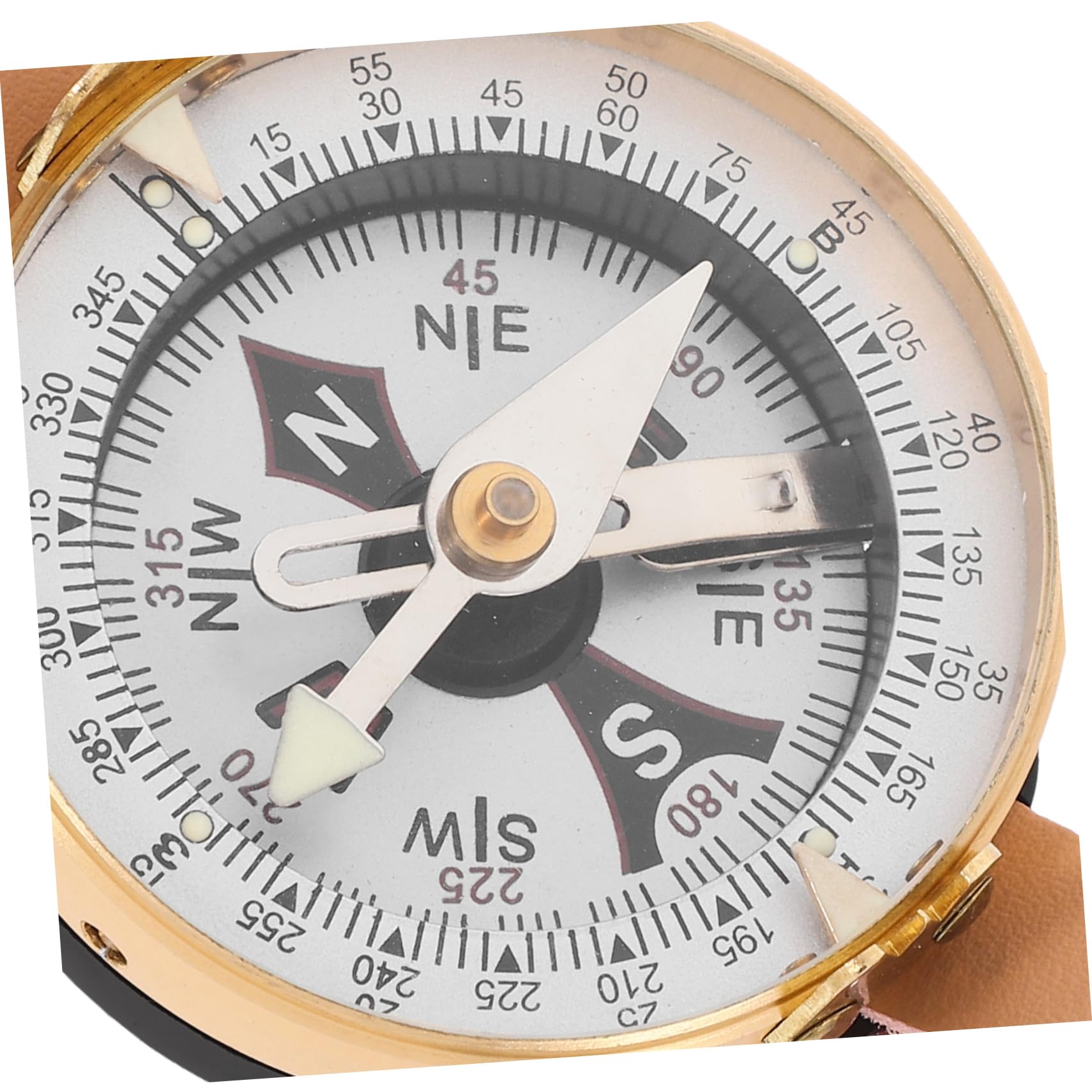 Yardwe orologio bussola orologio della bussola orientamento bussola tascabile attrezzatura da campeggio bussola marina bussola da escursionismo portatile fornitura campeggio Metallo