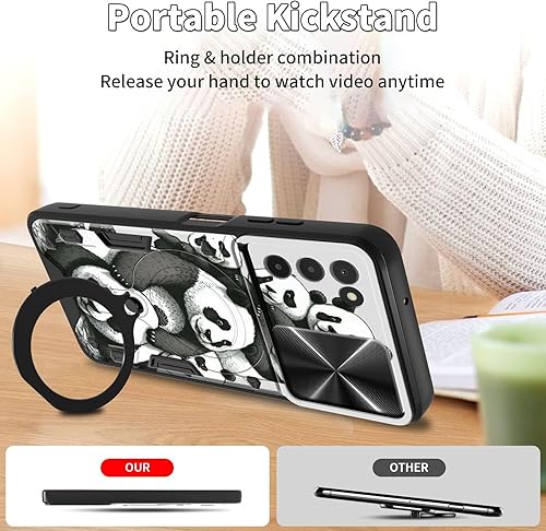 Vista 257 de Funda protectora híbrida para Samsung Galaxy A53 5G de 6.5 pulgadas y anillo giratorio de 360 grados, función atril, híbrida, de doble capa