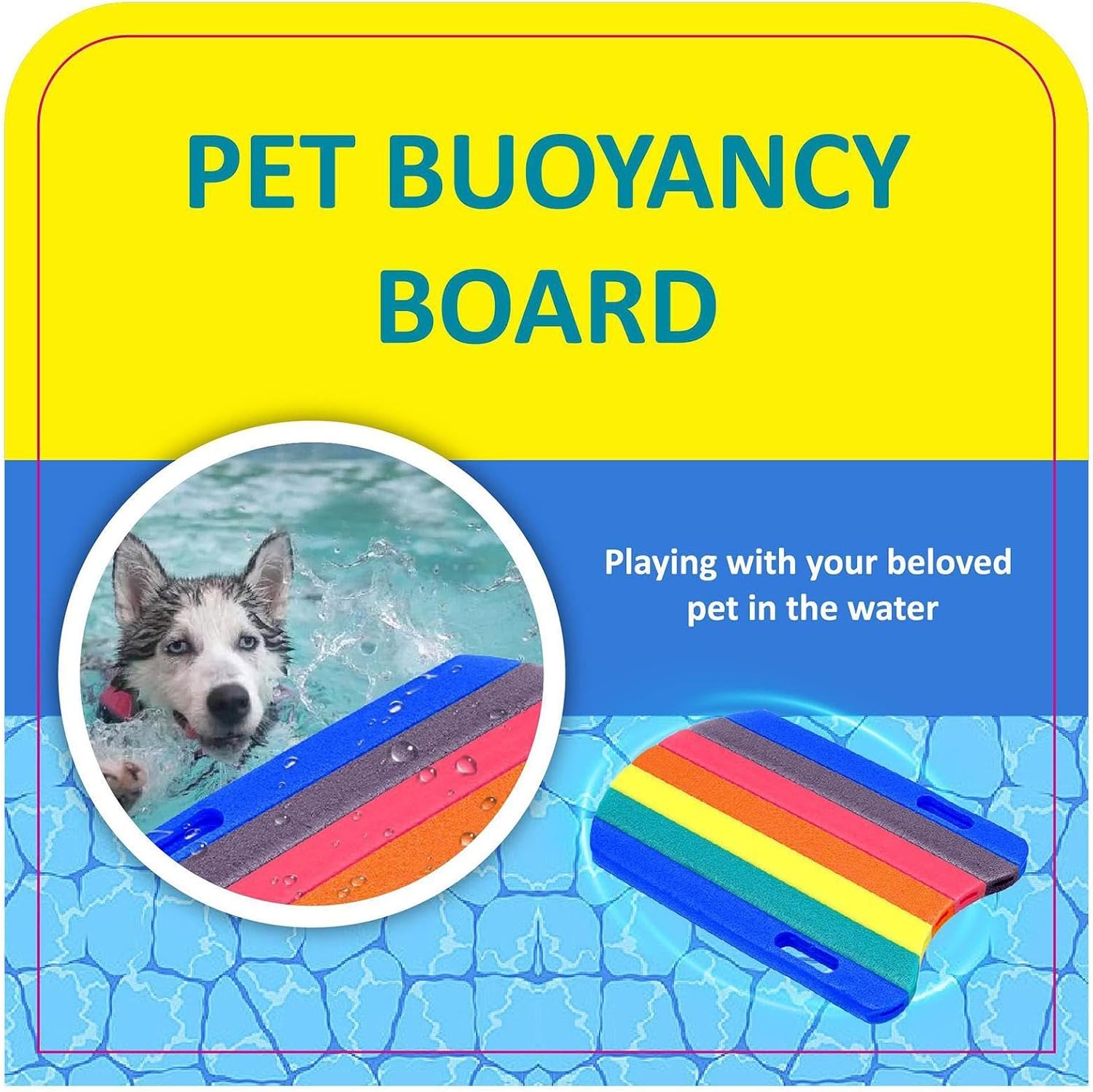 High Buoyancy Kick Board - Portable Swimming Training | Swim Board for Instructors Students Trainees Beginners Professionals Kids Swimmers Adults Summer Camp Club School Gym Pool