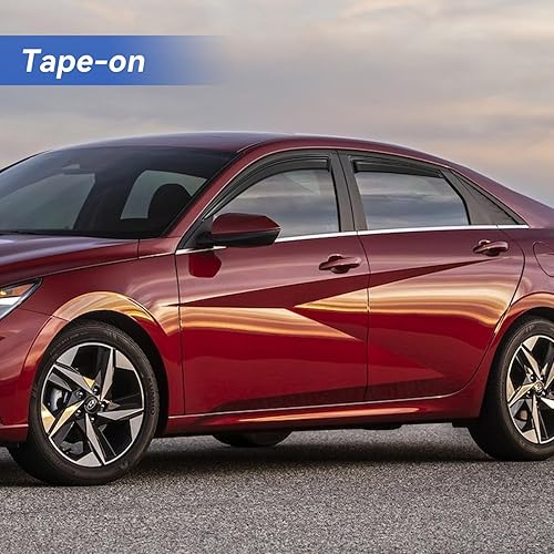 Miniatura 520 de Visores protectores de lluvia para ventana, deflectores de viento de canal exterior