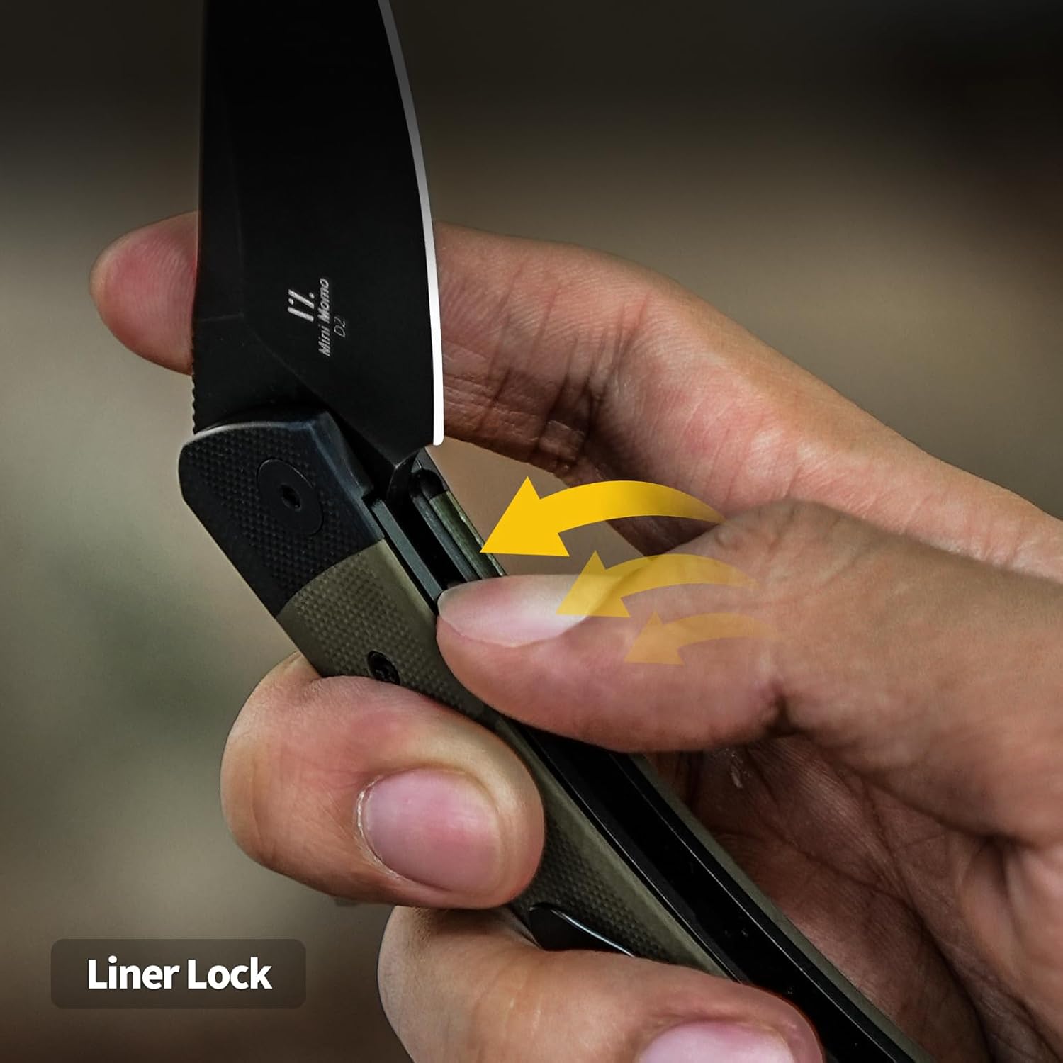 Kizer Mini Momo EDC Pocket Knife, 3.2” D2 Blade Pocket Folding Knife with G10 Handle, Front Flipper EDC knife with Pocket Clip for Men Women, Camping Hunting Survival Knives V3663M2