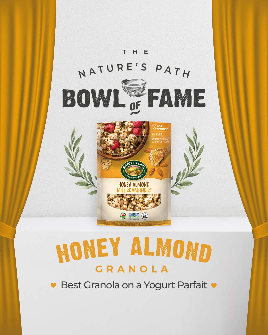 Nature's Path Organic Granola, Honey Almond, 11 Oz Pouch