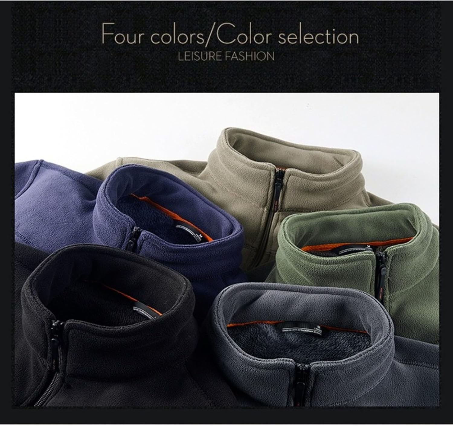 Fleece-Lined Thicken Jacket for Men Lightweight Soft Trucker Jackets Casual Oversized Outdoor Athletics Coat