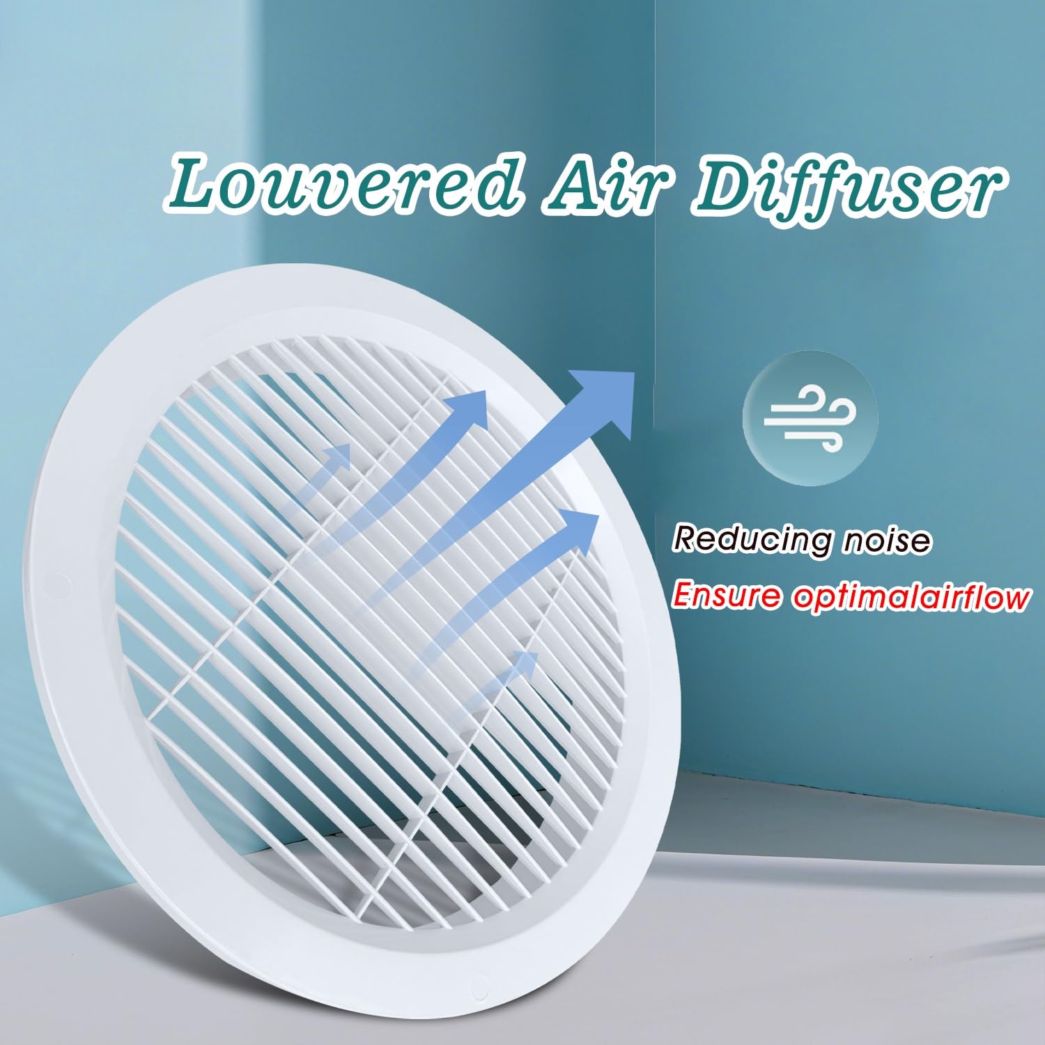 Coperture rotonde per prese d'aria per diffusori da soffitto, da 25,4 cm a 55,9 cm, griglie di ventilazione per canalizzazioni, coperture per ventilatori da bagno, cular (20in / 50 cm)