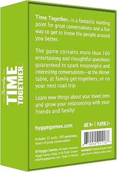 Hygge Games Time Together Family Game Fun Conversation Starters Card Game for Families,