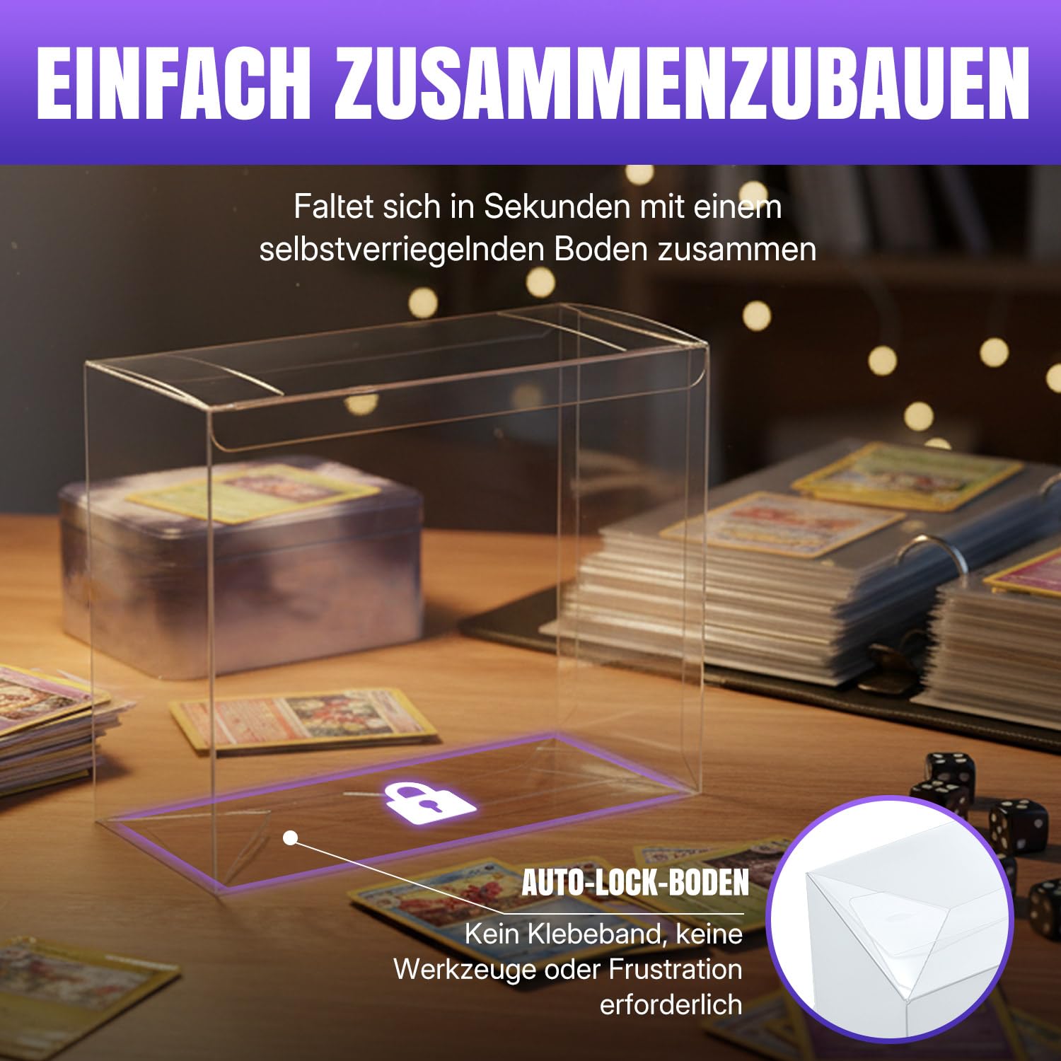 Wigearss 10 Stück PET Case, Schutzhülle, Schutzbox für Pokemon Elite Trainer Box