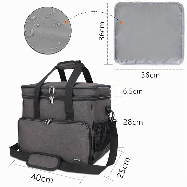Foto 6 de 8 de Teamoy Bolsa de Viaje para Perro, Bolsa de Viaje para Perro con 2 tazones Plegables de Silicona