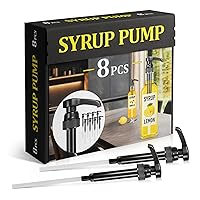 Vista 12 de Juego de 4 bombas de jarabe de botella ajustables con cerradura estilo laboratorio de 12.4 pulgadas de largo, entrega precisa de líquidos, a prueba