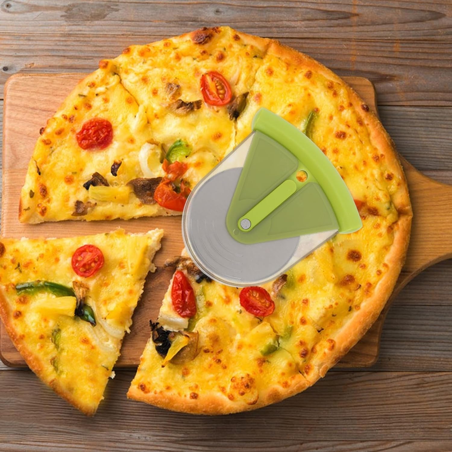 Stainless Steel Small Pizza Wheel Cutter Slicer with ABS Cover