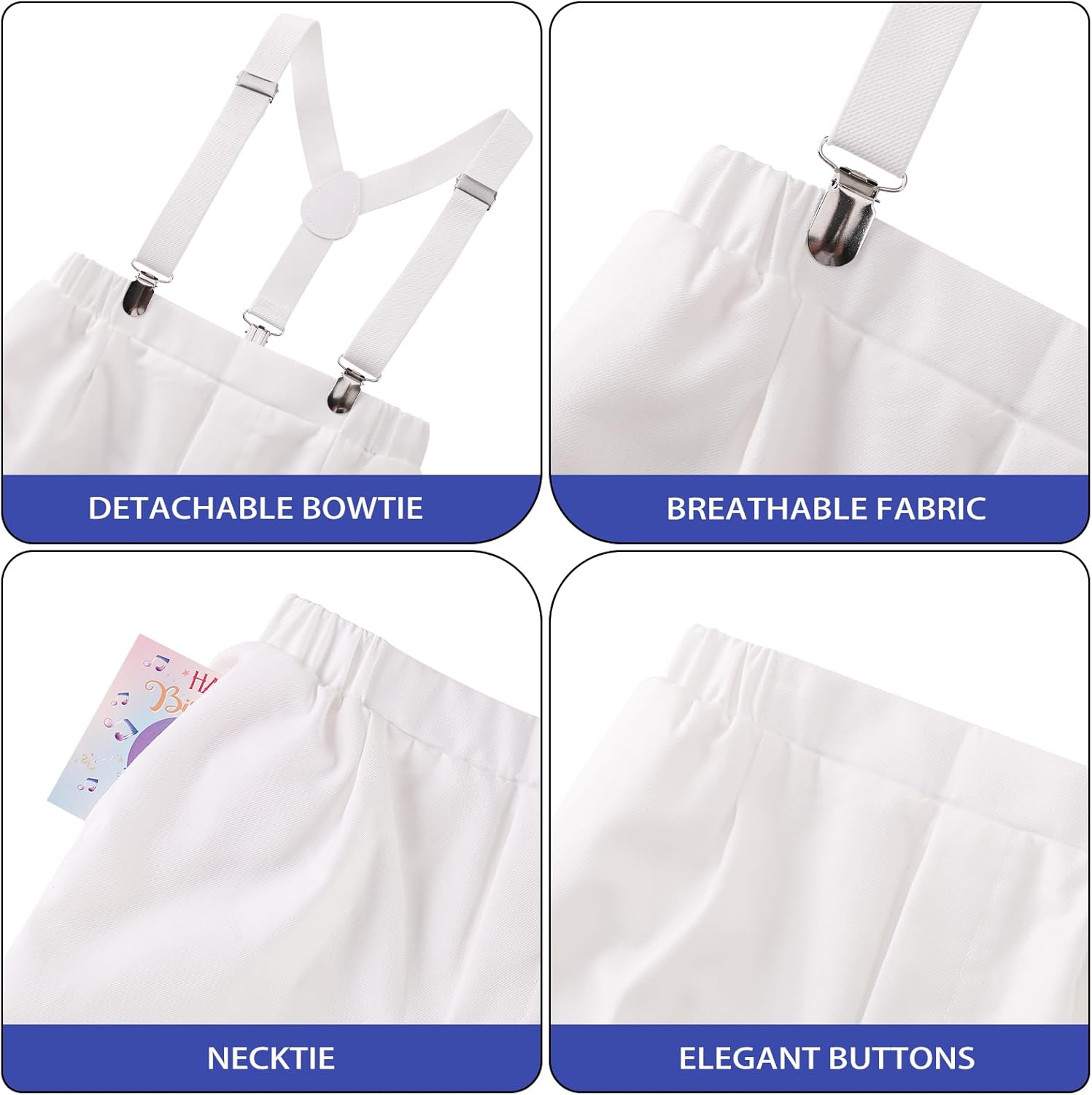 Baby Boy Clothes Summer Toddler Suit for Boys Birthday Wedding Gentleman Formal Tuxedo Ring Bearer Outfits - Image 3