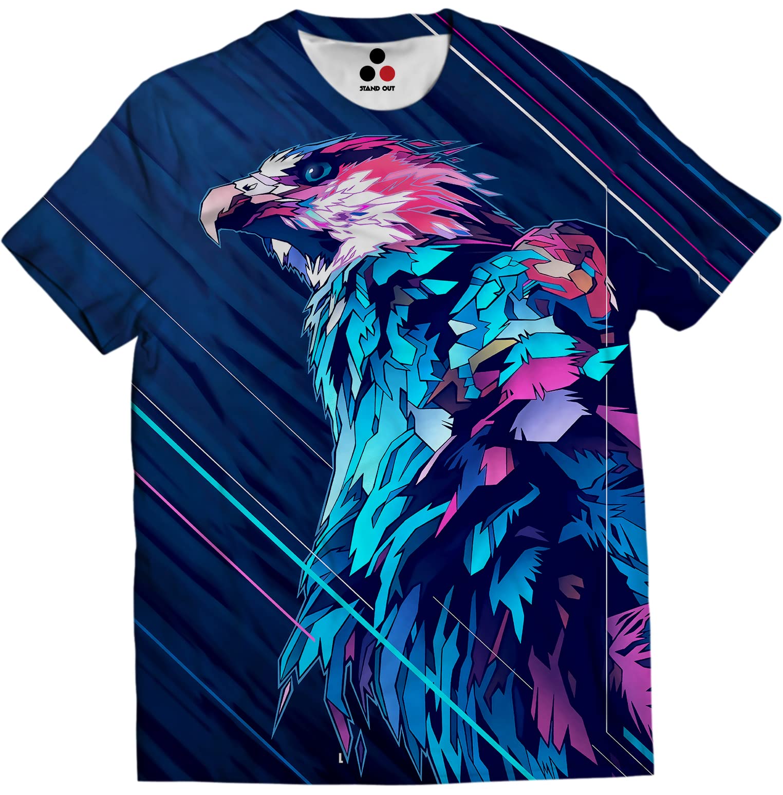 STAND OUTAll Over Printed Psychelic Trippy Animal T-Shirts