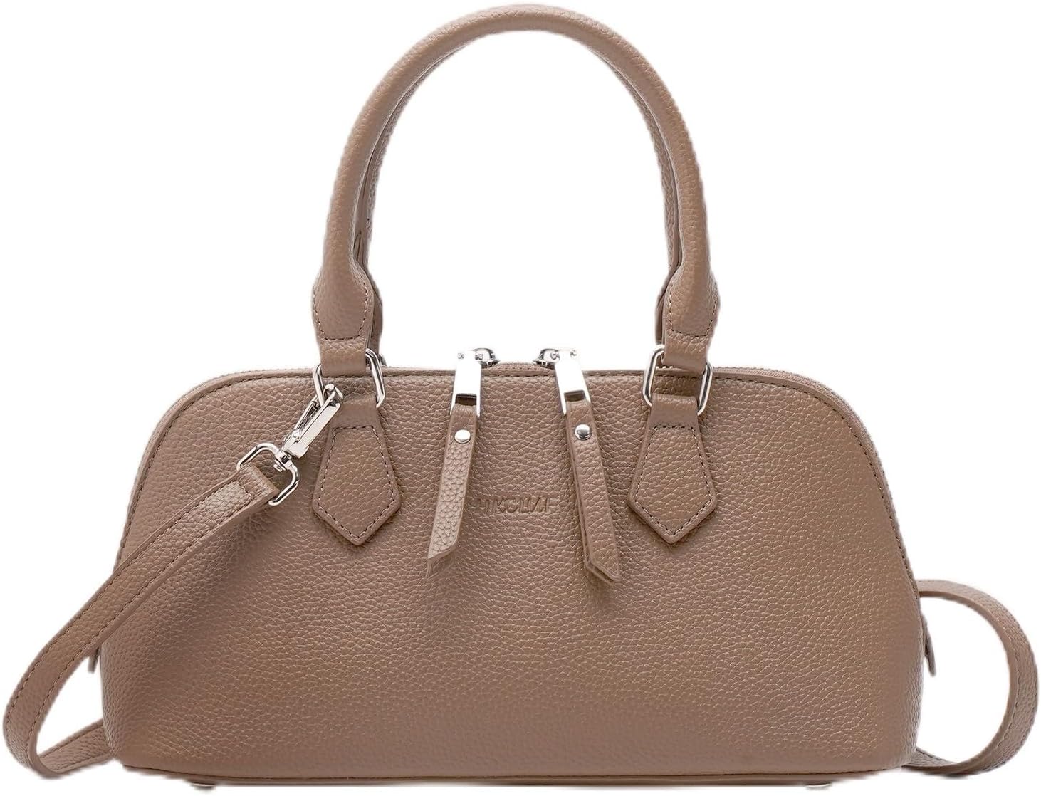 Women's Top Handle Crossbody Bags PU Leather Satchel Bags with Detachable Strap Purse for Women