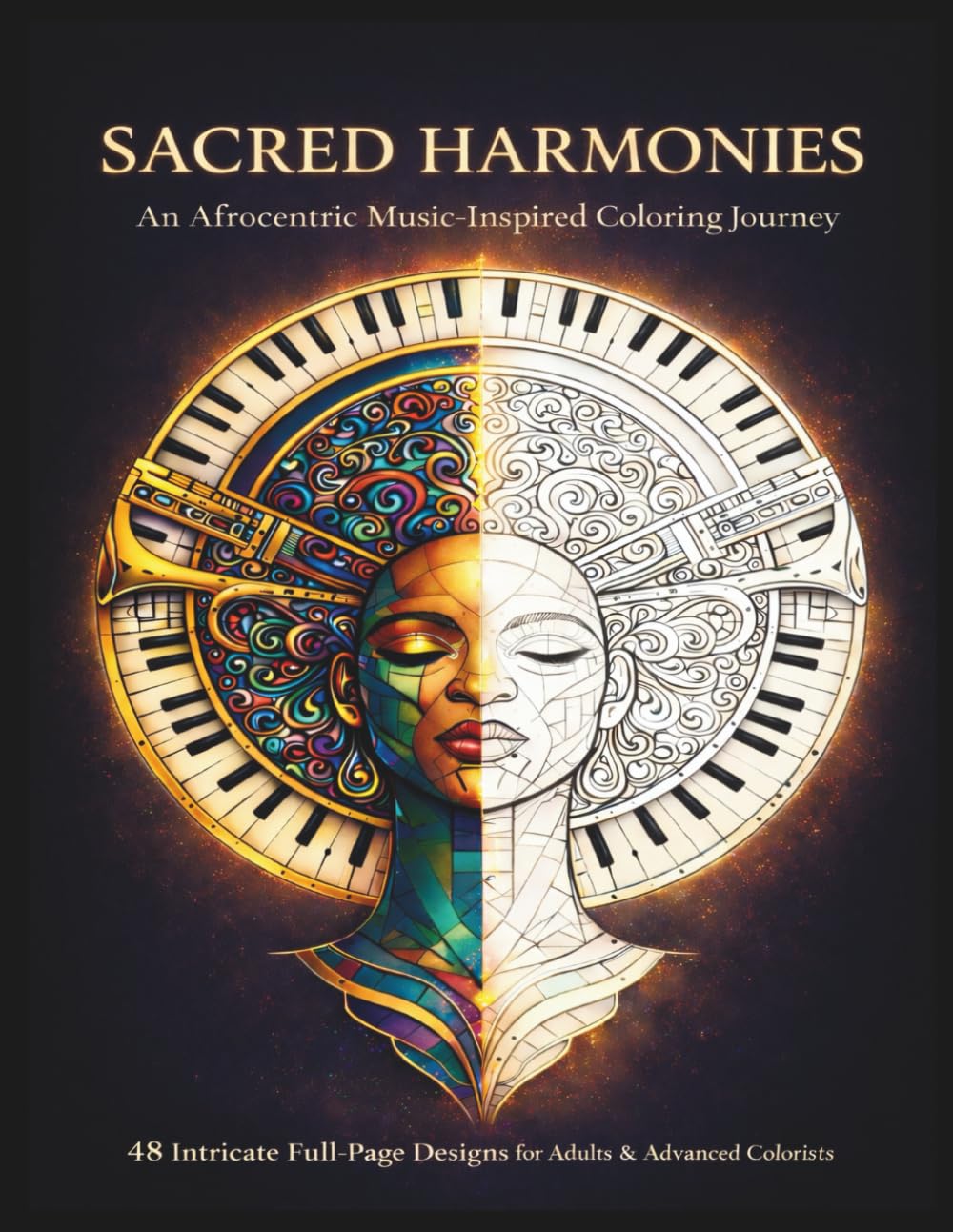 Sacred Harmonies: An Afrocentric Music-Inspired Coloring Journey
