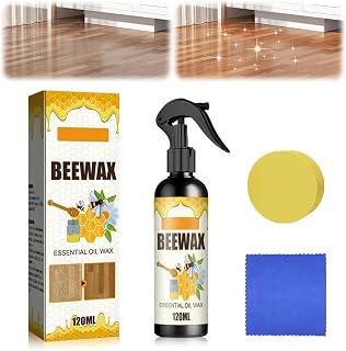 Pulidor de cera de abeja natural para muebles, spray de cera de abejas, limpiador de madera, pulidores de suelos de madera, pulidor multisuperficie y limpiador para madera y muebles (1)