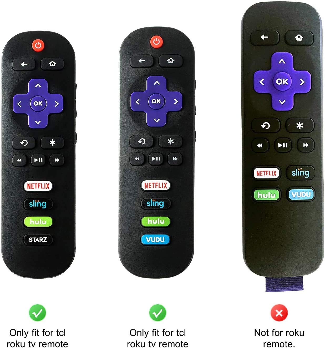 Alquar Paquete de 2 fundas protectoras para control remoto TCL Roku RC280, ligera, antideslizante, a prueba de golpes, de silicona, compatible con control remoto TCL Roku RC280, con cordón (verde