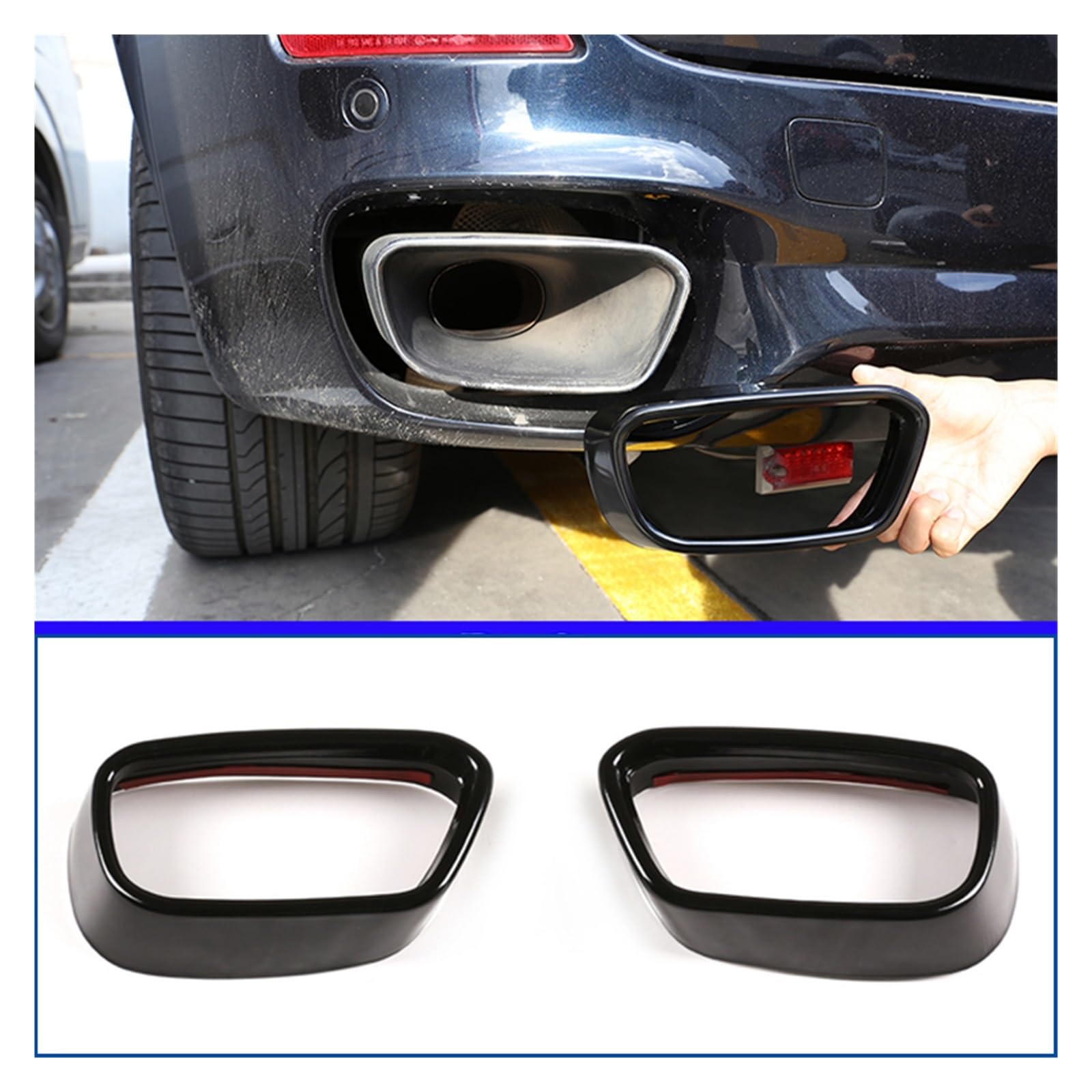 Terminale Di Scarico Lucido Per BMW X5 F15 E X6 F16 – In Acciaio Inox, Montaggio Facile