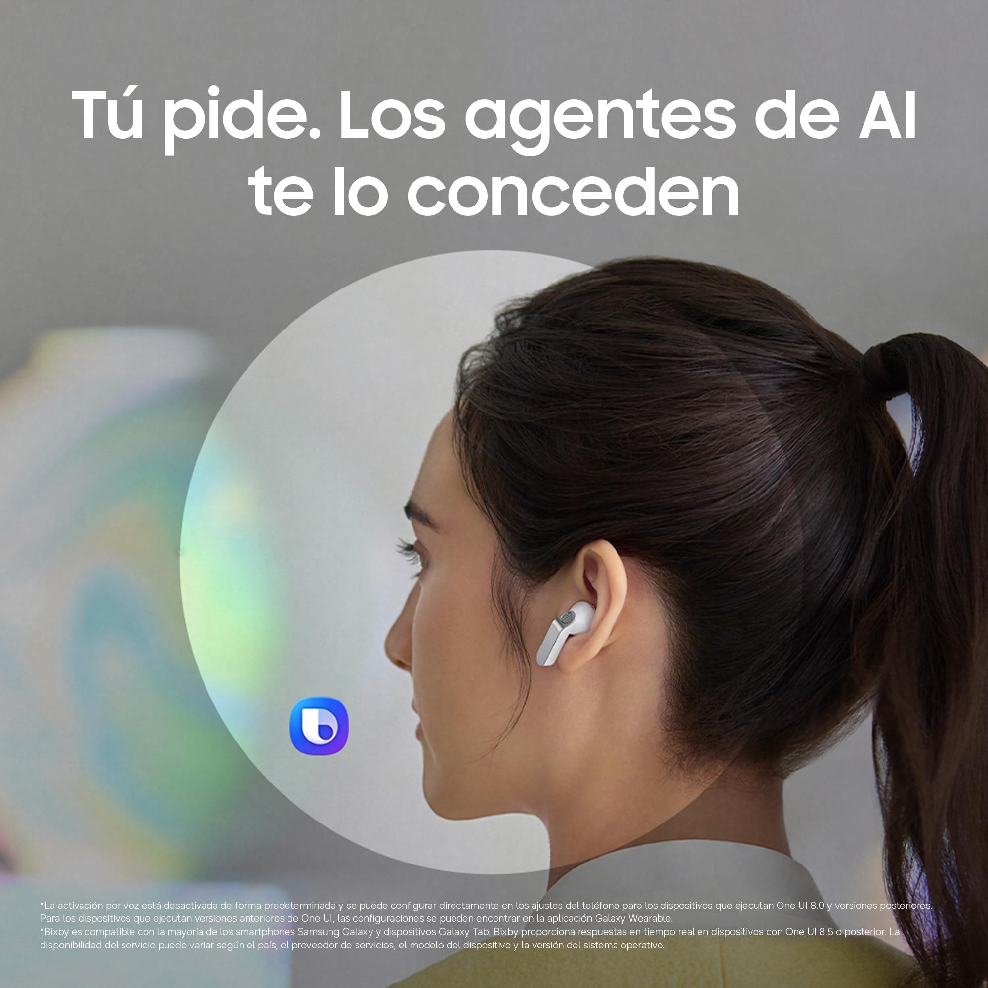 Samsung Galaxy Buds4, Auriculares Bluetooth, Audio 240bit/96 kHz, Cancelación de Ruido Adaptativa, Agente IA de Voz, Garantía del Fabricante 3 Años+1 Año Extra, Negro (Versión Española)