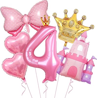 High-quality Four Ever A Princess themed balloons for party decorations and supplies