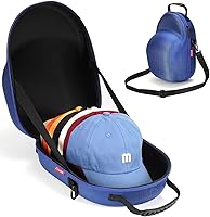 Vista 8 de Livelab Funda para sombreros, funda rígida para gorras de béisbol, almacenamiento de sombreros con asa de transporte y correa para el hombro