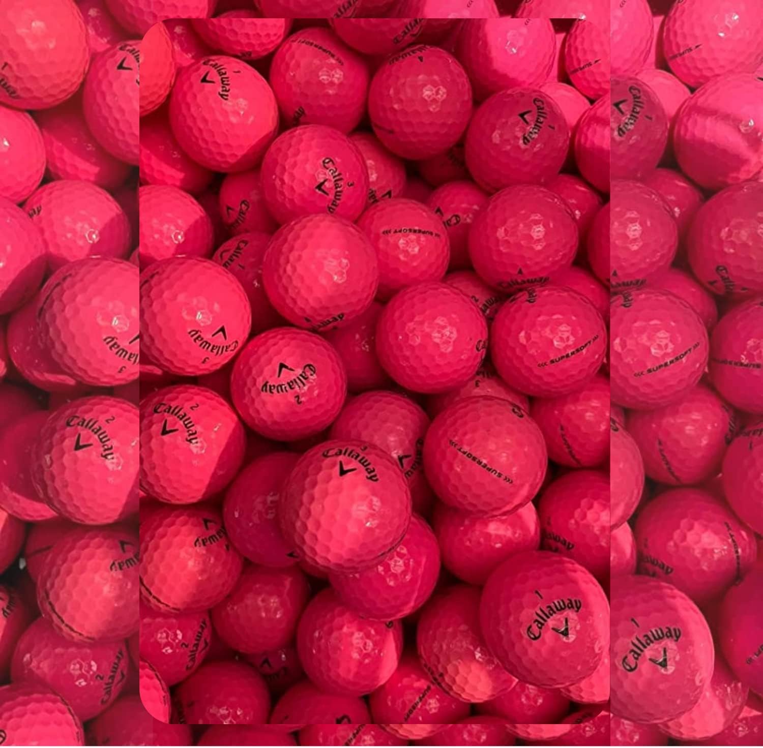 Golf Ball Monkey Cheap Recycled for Callaway Golf Balls Pink Bulk - 4A Used Near Mint Balls AAAA for Callaway Pink Golfballs for Women