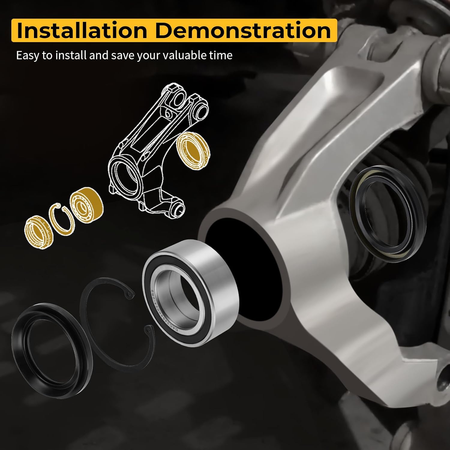 M MATI Rear Wheel Bearings & Seals Kit for Honda Rincon 650 680 TRX680FA TRX650FA 91051-HN8-003