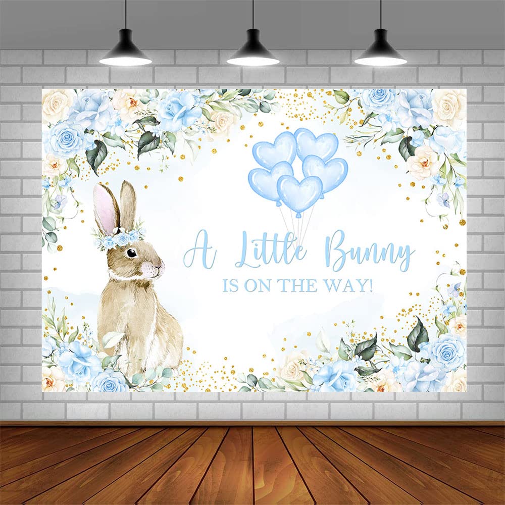 bunny♡ Amazon.com : AIBIIN 7x5ft Bunny Baby Shower Backdrop for Boy
