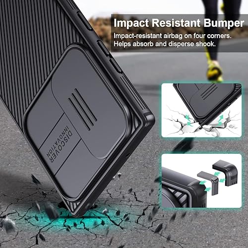 Miniatura 7 de Nillkin Funda para Galaxy S23 Ultra con cubierta para cámara, CamShield Pro para Samsung S23 Ultra, delgada, a prueba de golpes, para Samsung Galaxy