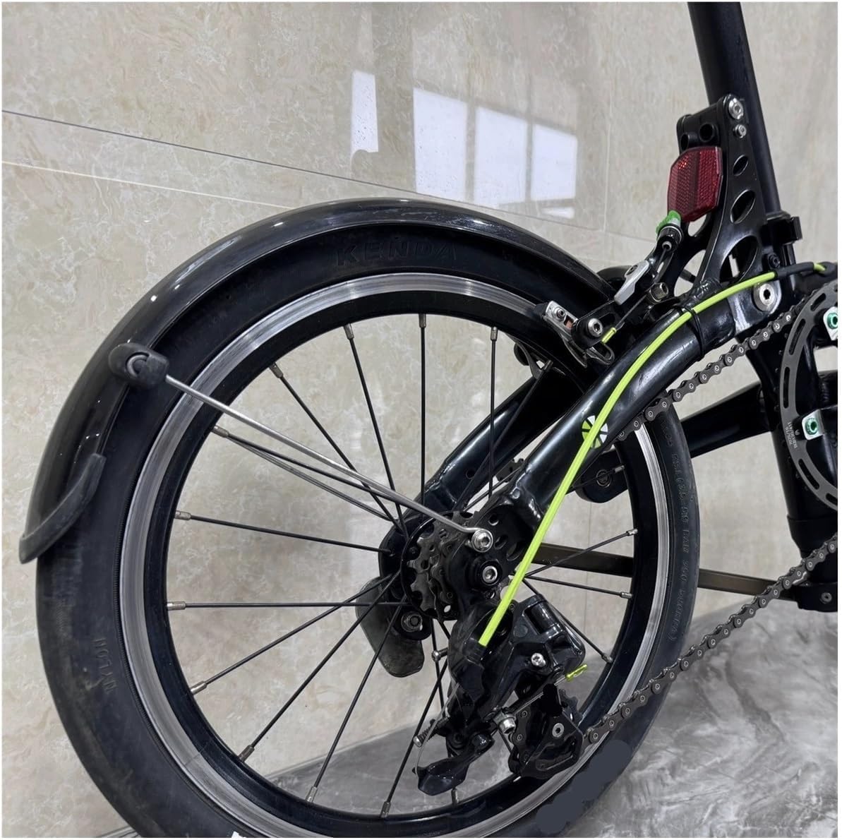 Motorbike Splash Mudguard Folding Bike Mudguard 16 Inch Mud Removal Flap Protector for JIFO for JAA 513 for Eezz for 634