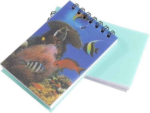 Miniatura 5 de Juvale Bloc de notas en espiral con diseño de animales oceánicos (2.75 x 4.25 pulgadas, paquete de 24)