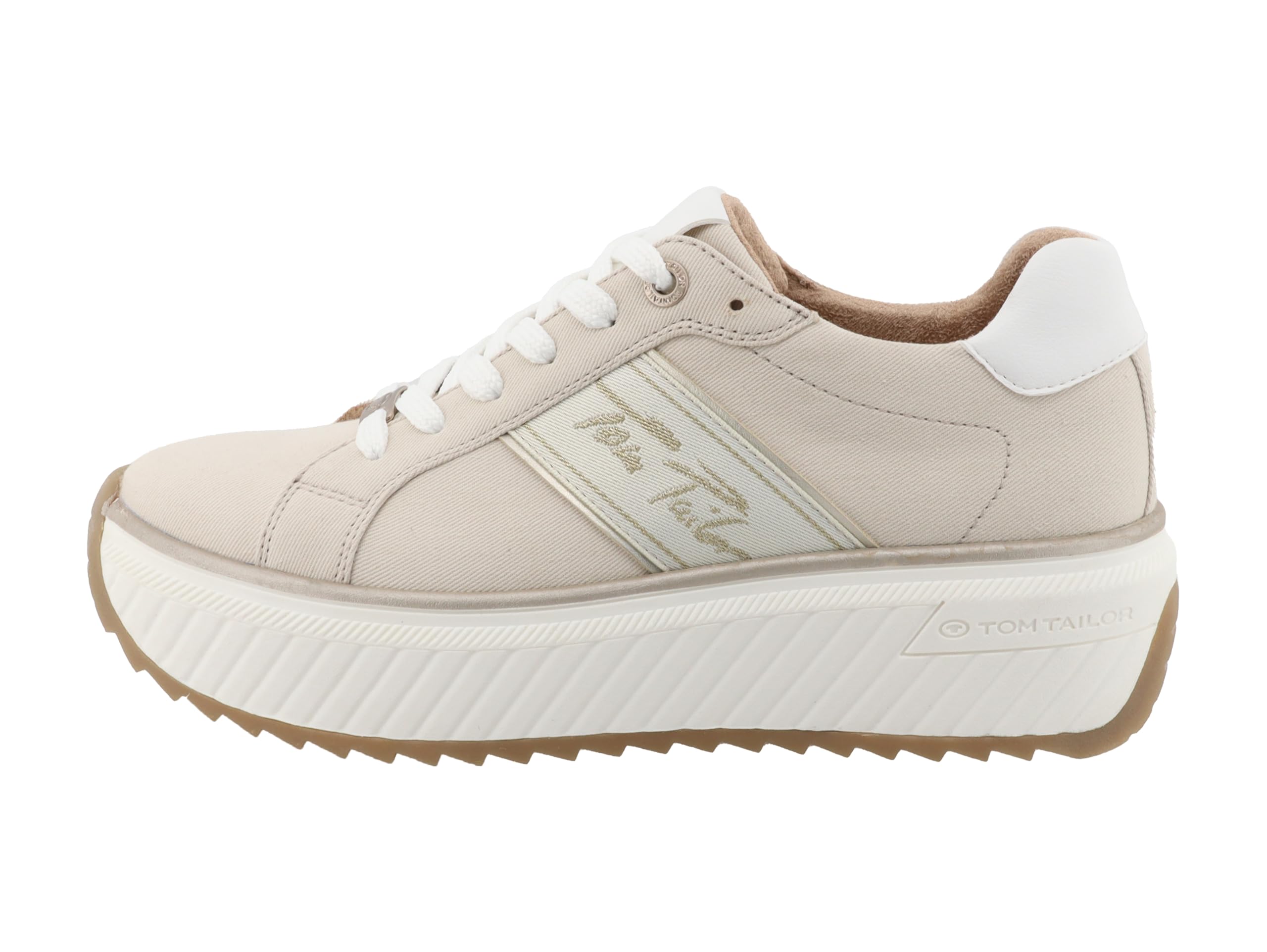 TOM TAILOR Women 9590370005 Sneaker, Off-White, 8.5 UK