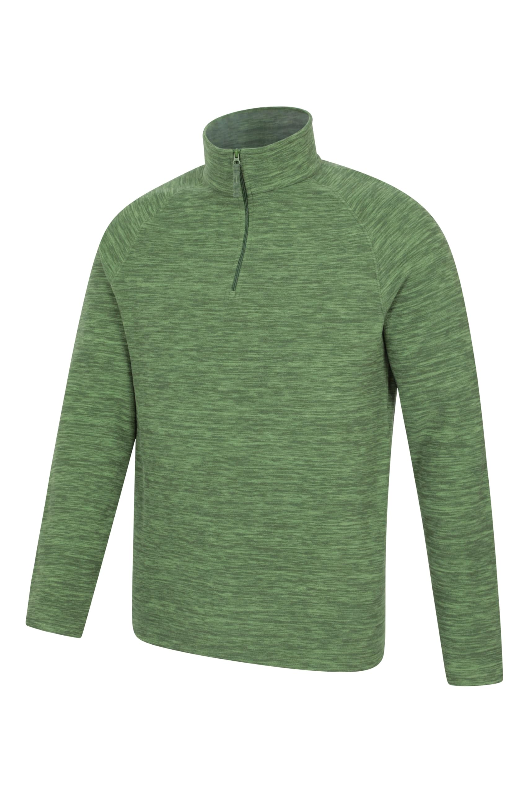 Mountain Warehouse Snowdon Mens Micro Fleece Top - Breathable Antipill, Half Zip Collar Sweater, Quick Drying Smooth Pullover - For Spring Summer & Outdoors — view 6