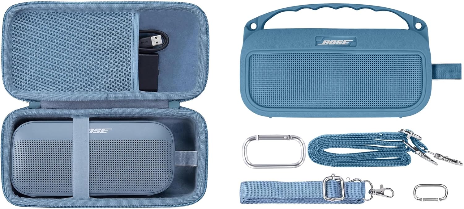 co2CREA Hard+Silicone Case for Bose SoundLink Flex 2nd Speaker