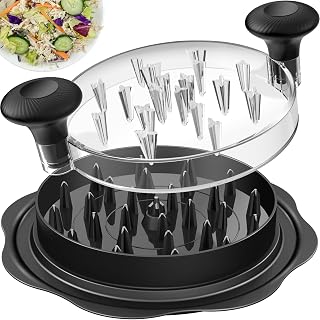 10" Pro Chicken Shredder Tool Twist Large for Kitchen, BPA-Free Food-Safe Meat Grinder, Visible Chicken Breast Meat Shredder with Strong Anti-Slip Bottom & Ergonomic Handle, Black - Amazon product rated Grade A