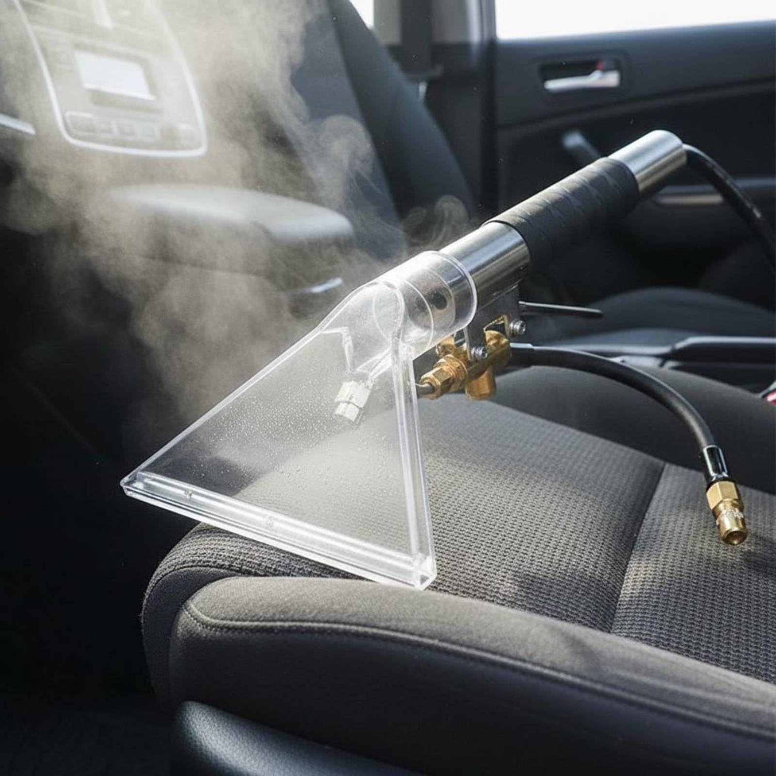 Steam Cleaning Head Accesorio de Limpieza Profunda Cabezal Extractor Transparente Mango Cómodo para Uso Resistente a Alta Temperatura Adecuado para, Grande E Conector Rápido Hembra 20SF