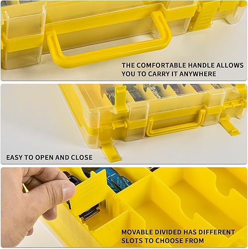 Miniatura 3 de Estuche organizador de almacenamiento de autos de juguete compatible con Hot Wheelspara coches de caja de cerillas. Soporte de contenedor de