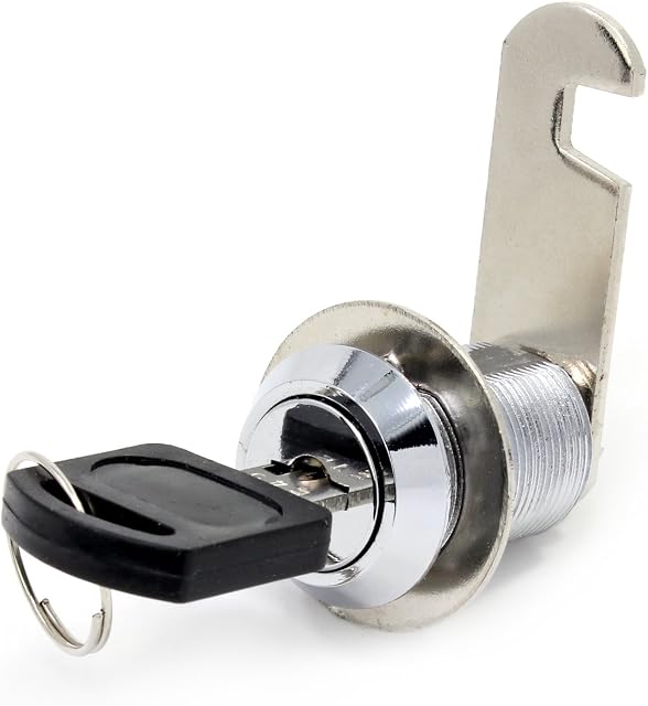 HSEAMALL 25mm Cam Lock,Security Cabinet Lock for Letter Mailbox Door Cupboard Drawer Lock with 2 Alike Keys