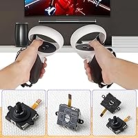 Vista 4 de 2Pcs for Oculus Quest 2 Joystick Replacement Kit for Oculus Quest 2 Controller Thumbstick Replacement Drift Repair Switch Replacement Accessory with