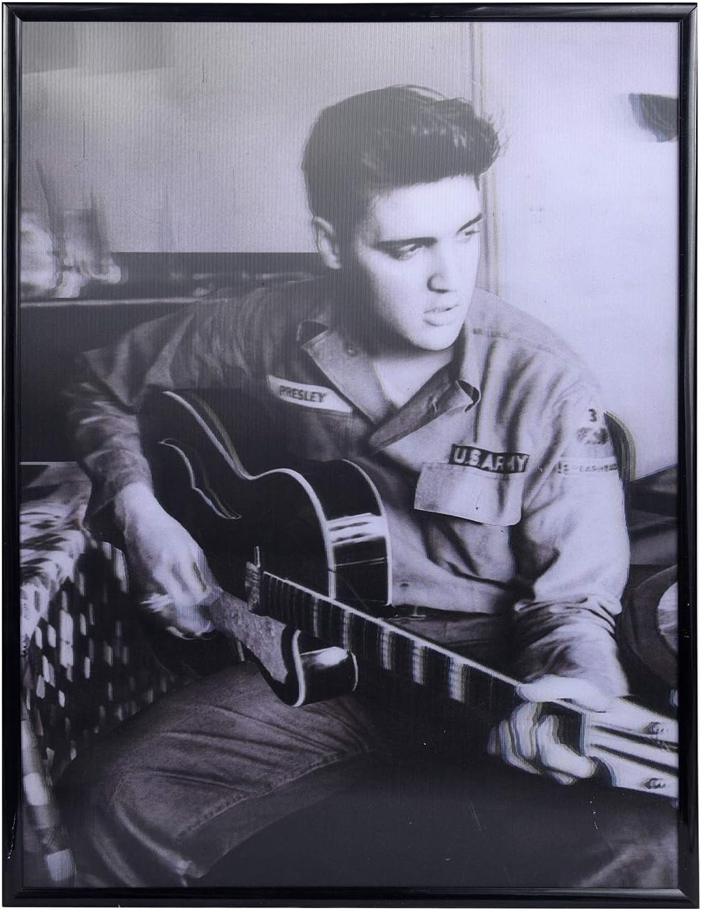 Amazon.com: 3D Johnny Cash Poster Black and white photo Wall Decor ...