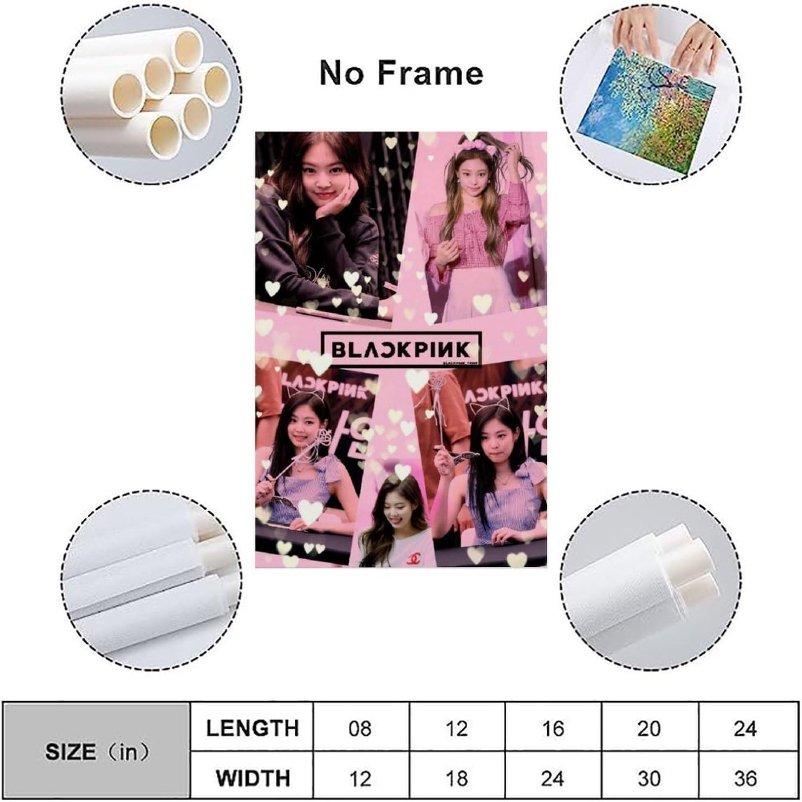 DWNARTS Jennie-Mantra Poster Sur Toile Hit Kpop Music Star