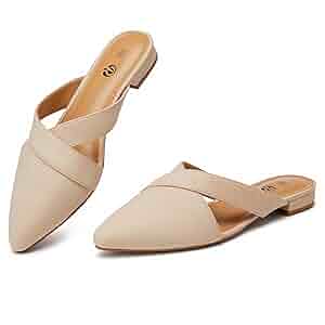 Amazon.com | Rekayla Women's Mules Closed Pointed Toe