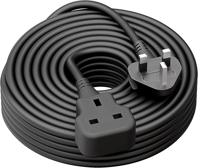 Outdoor Extension Lead 10m Plug Socket Power Cable Extra Long Extension