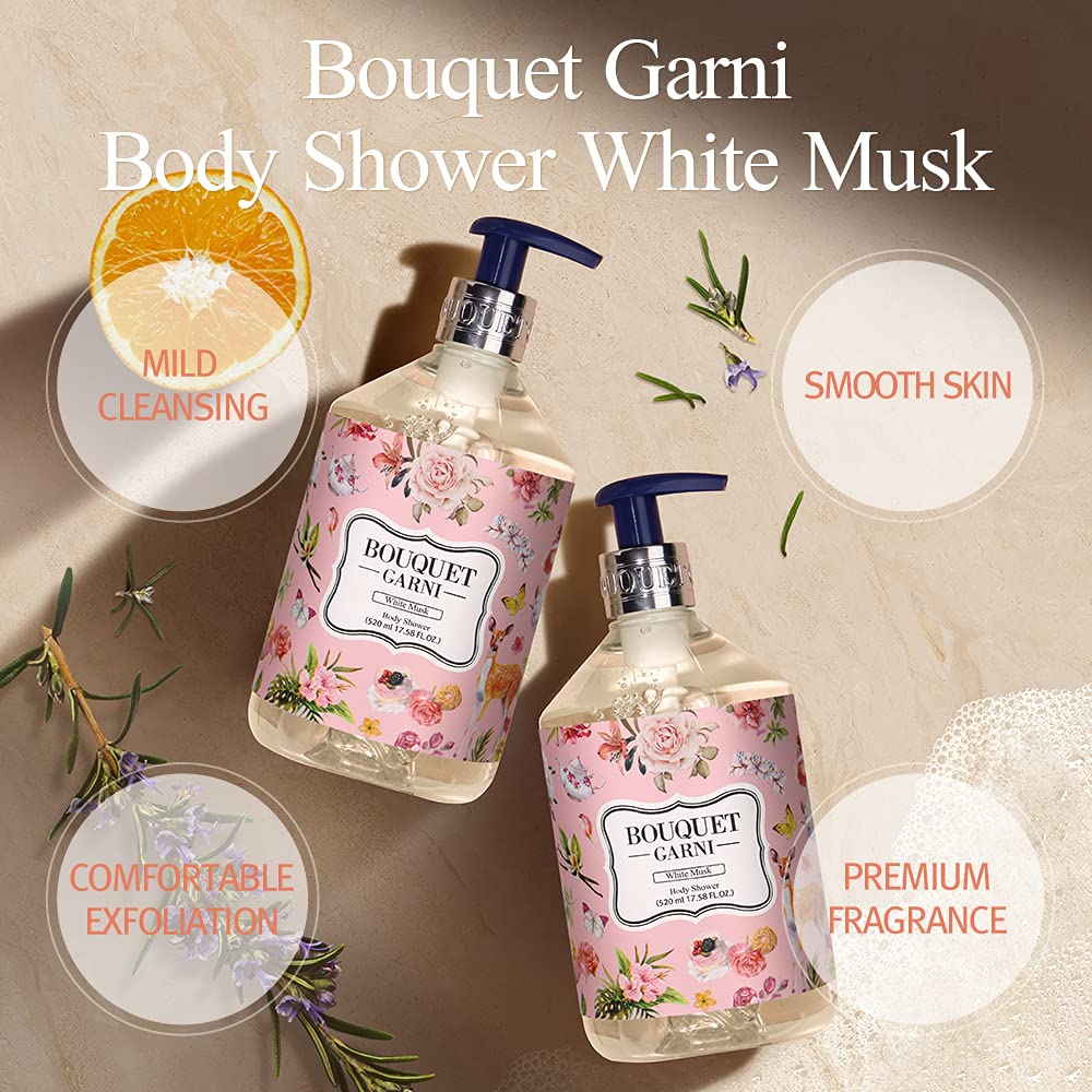 Amazon | [Bouquet Garni]ボディウォッシュホワイトムスク520ml／ 韓国