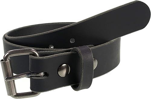 The Retro Rider - Cinturón de cuero clásico para hombre, 1 12 pulgadas de ancho, fabricado en los Estados Unidos