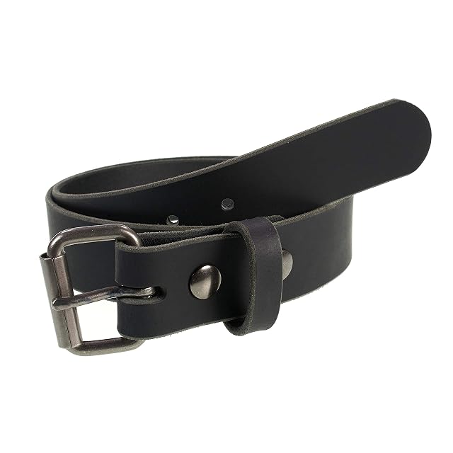 The Retro Rider - Mens Classic Leather Belt 1 1 2 width Made in the USA