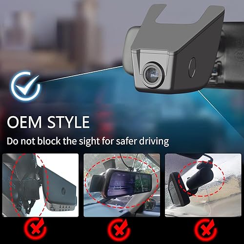 Miniatura 6 de Cámara de tablero delantera 4K y trasera 1080P ajuste personalizado para Subaru Forester 2016-2024 (modelo A), Base Limited Premium Sport Touring