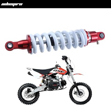 Motorcycle Universal Rear Shock Absorber 330mm 13in Suspension Adjustable Heavy Duty Steel Spring Damper Replacement land bike For Pit Dirt Bike ATV Quad Motorbike Scooter mini Pocket Bike
