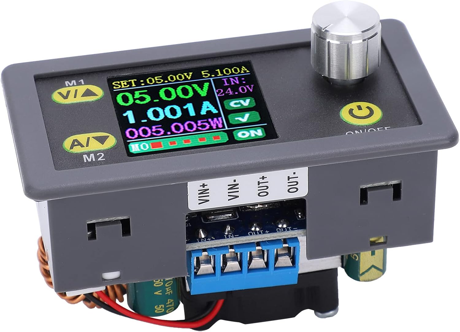 6-36V to 0.6-36V Boost Converter Programmable Voltage Regulator with LCD Display Step Up Down Power Supply Module WZ3605E